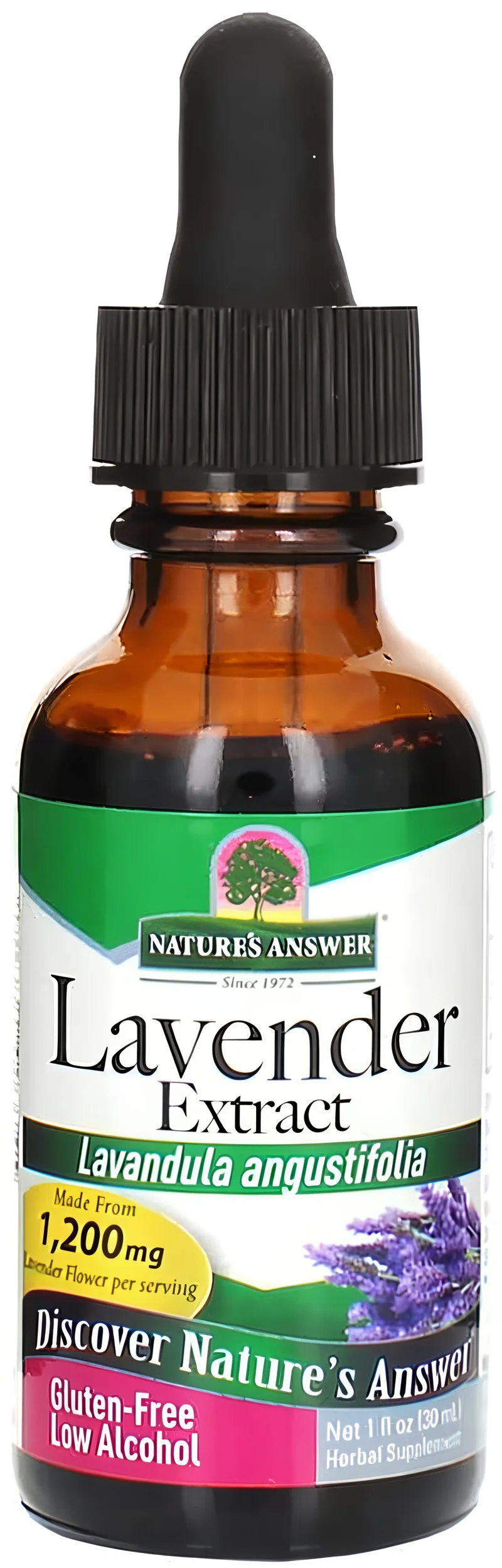 Lavender Flower Liquid Extract, 1 fl oz (30 mL) Dropper Bottle