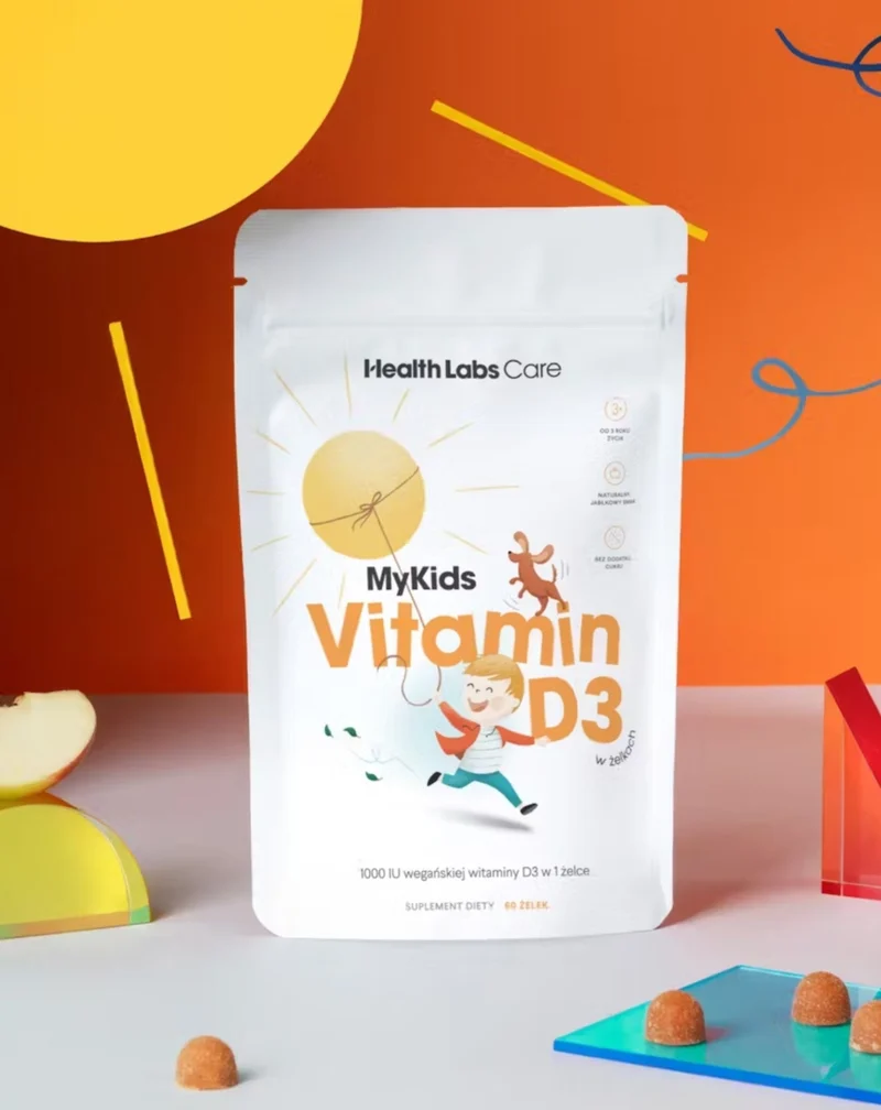Vitamine D végétalienne pour les enfants MyKids Vitamin D3 en gelées Health Labs Care 60 pièces