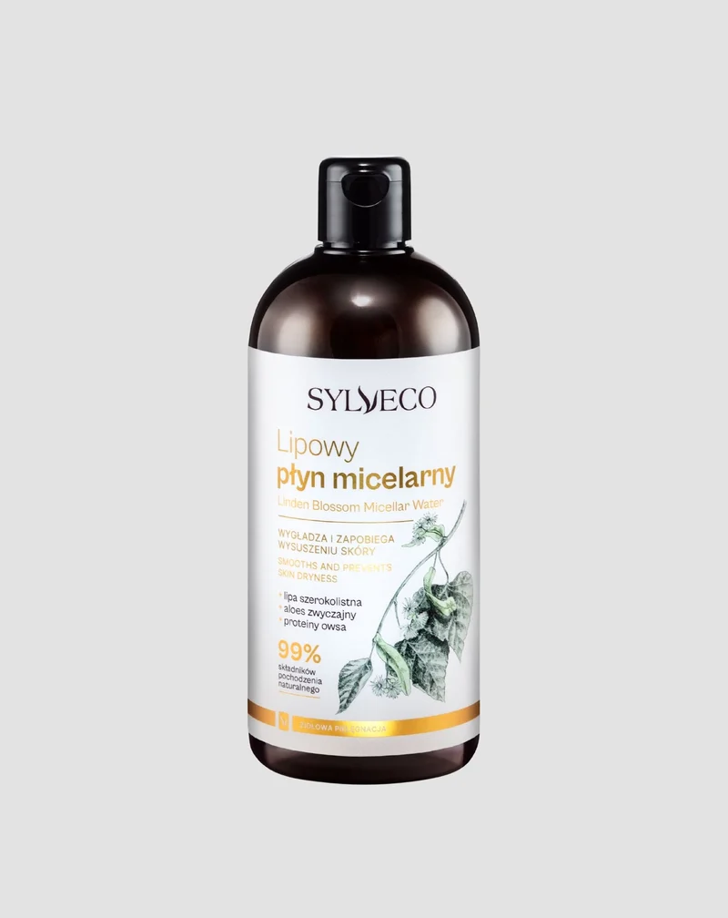Lotion micellaire à l'extrait de tilleul pour le démaquillage du visage et des yeux Sylveco