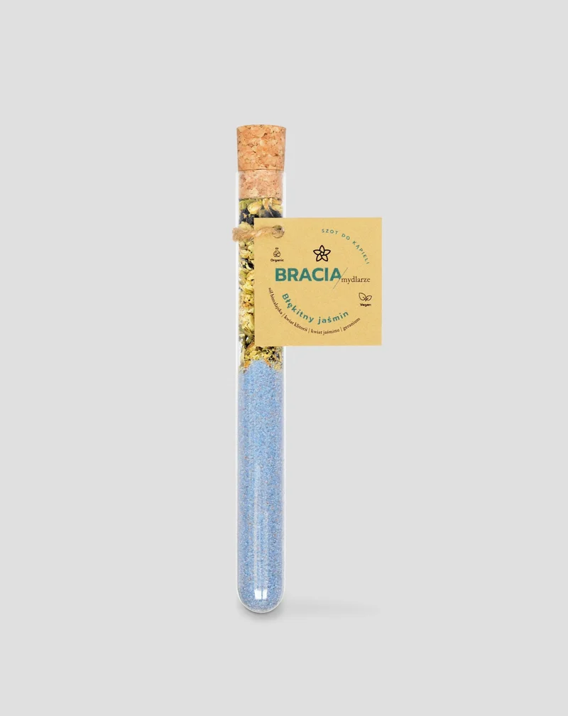 Potion de bain hydratant à la fleur de clitoria Jasmin bleu Bracia Mydlarze