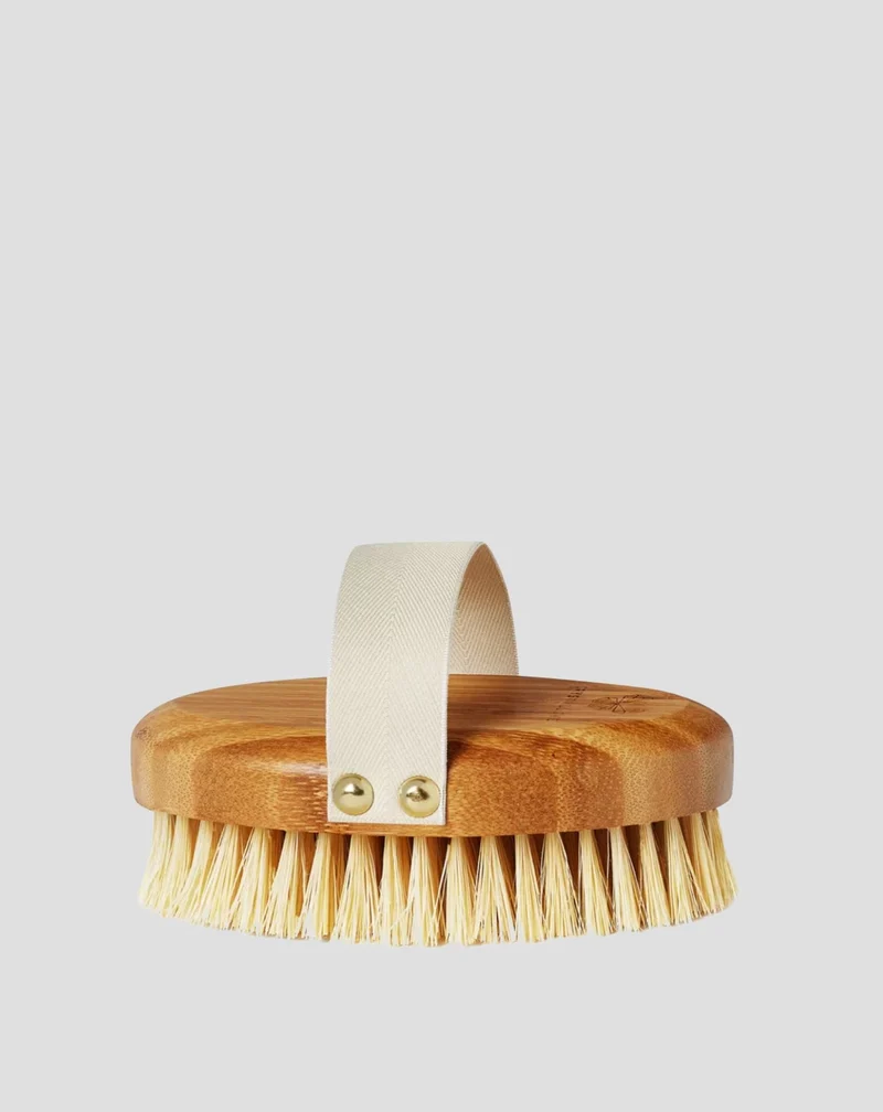 Brosse en bambou d'agave pour le massage à sec du corps Crystallove