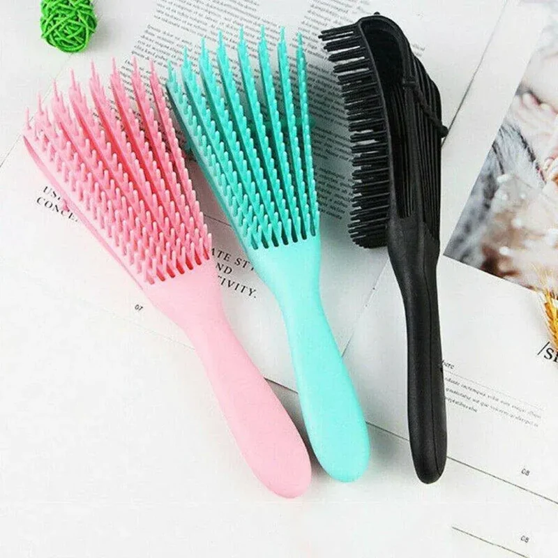 Ethni Beauty Market - Brosse démêlante et massante (Plusieurs couleurs disponibles)