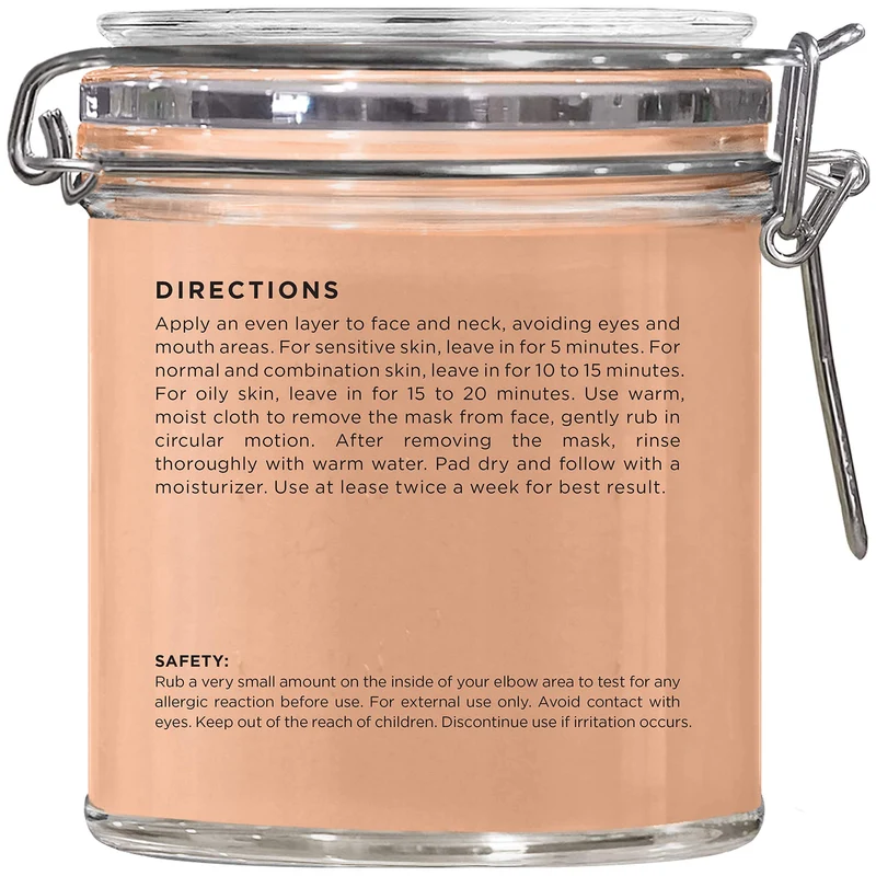 Majestic Pure - Masque facial de boue d'argile rouge marocaine "Moroccan Red Clay Mud Mask" - 283g