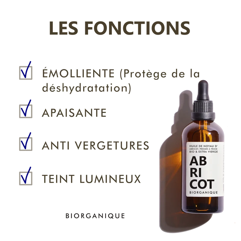Huile de Noyau d'Abricot BIO - 100 ml