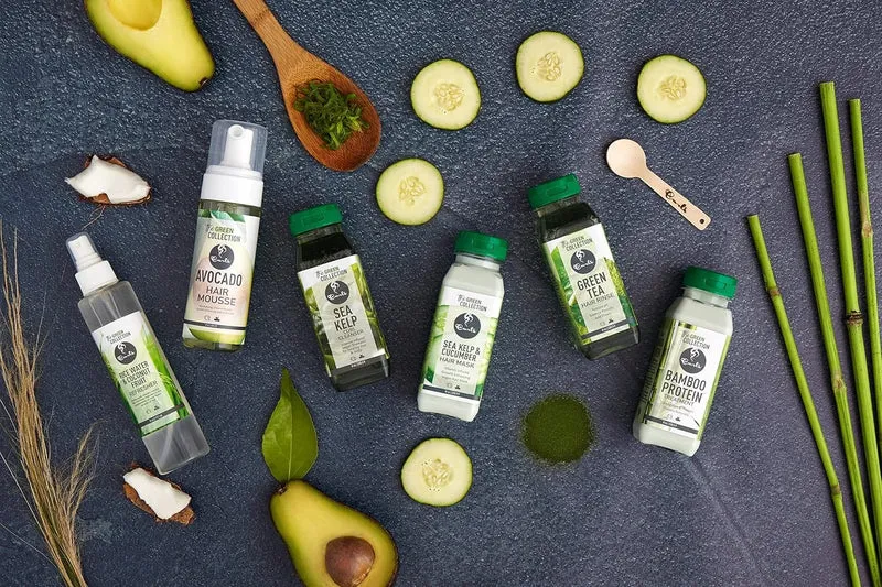 Curls - Masque capillaire au varech et au concombre (Sea Kelp & Cucumber Hair Mask Green Collection CURLS) - 235,5g