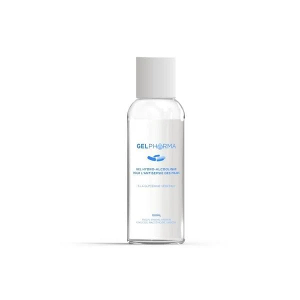Gelpharma - Gel hydro-alcoolique pour les mains à la glycérine végétale - 100ml