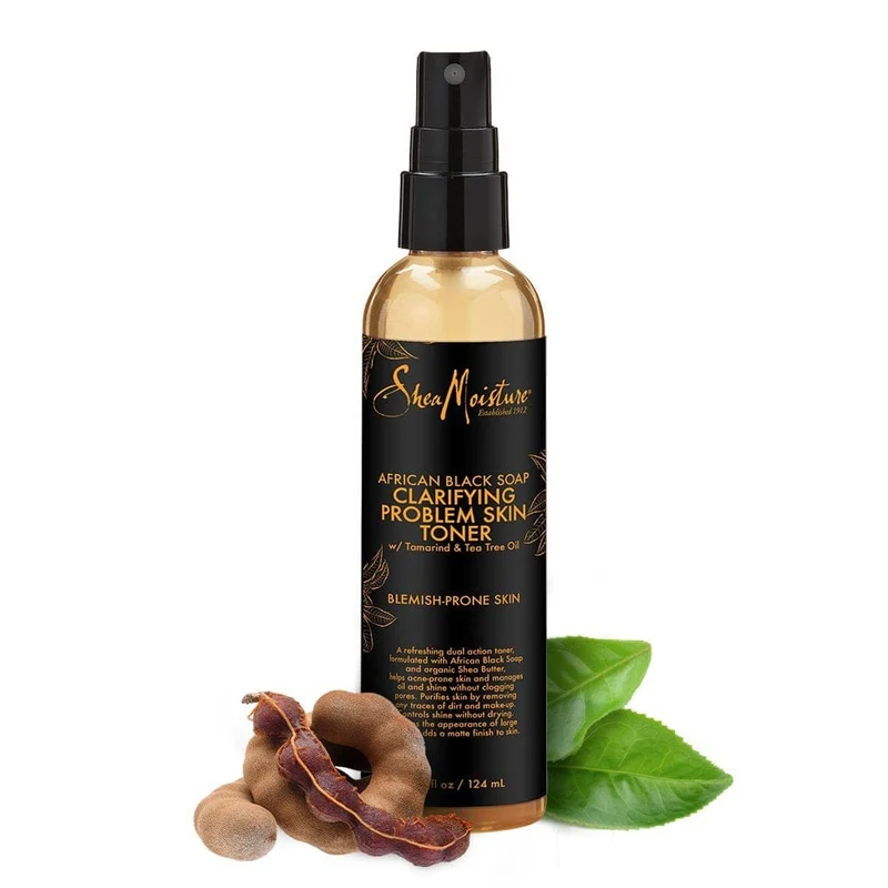 Shea Moisture - Tonique clarifiant au savon noir pour peaux à problèmes - 124ml
