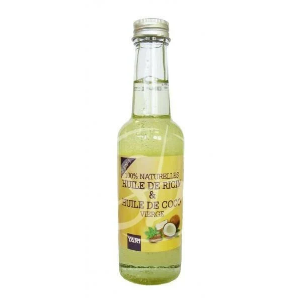Yari - Huile 2 en 1 au ricin et à la coco 100% naturelle - 250ml