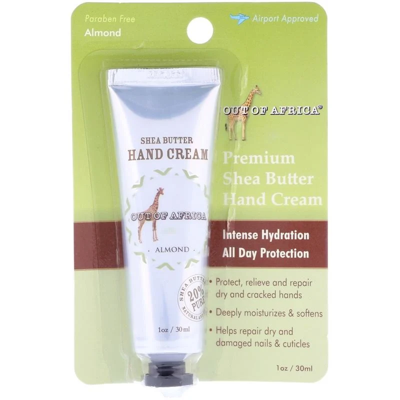 Out of Africa - Crème pour les mains au beurre de karité de première qualité - 30ml