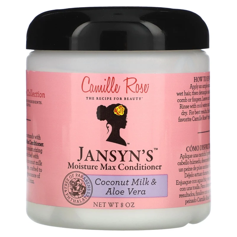 Camille Rose - Après-shampoing à la coco & aloe "Moisture max" 240ml (Jansyn's)