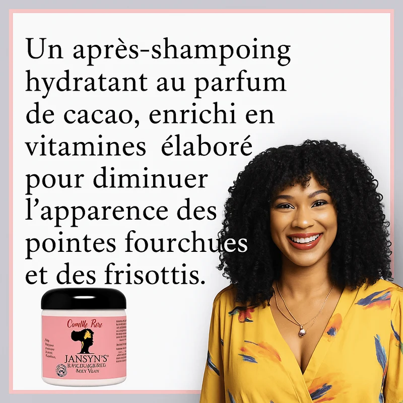 Camille Rose - Après-shampoing à la coco & aloe "Moisture max" 240ml (Jansyn's)