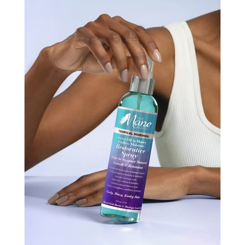 The Mane Choice - Spray hydratant à la biotine et moringa 237ml (Tropical Moringa restorative spray)