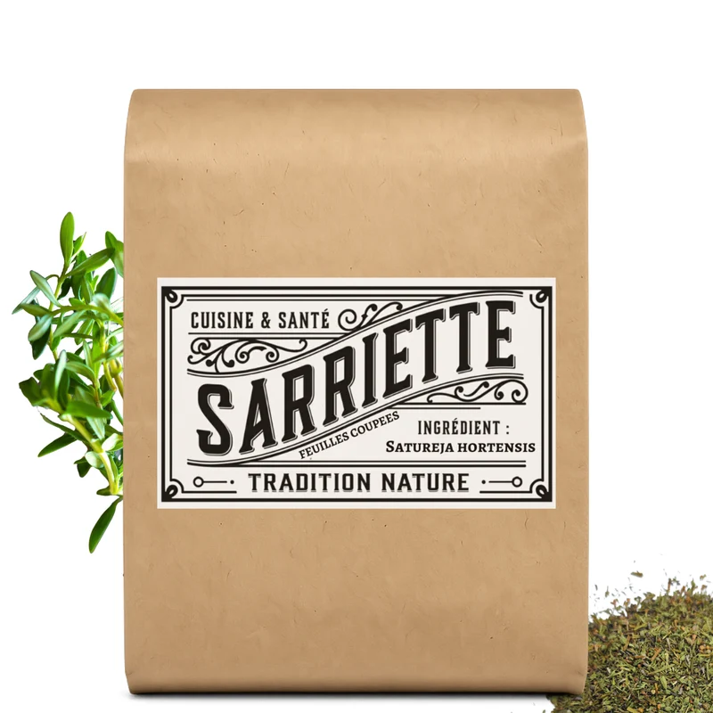 Sarriette séchée et coupée
