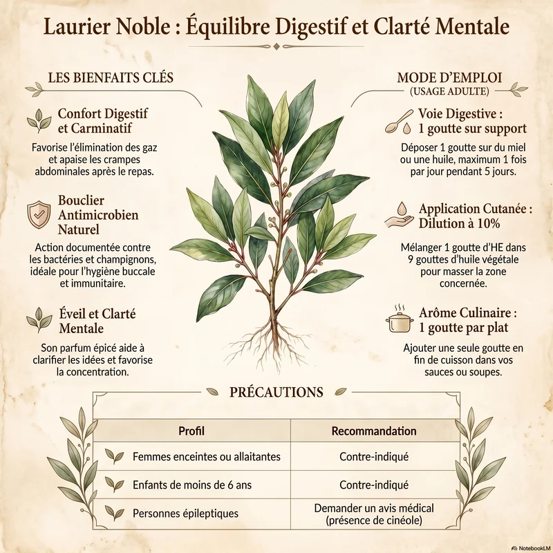 Huile essentielle de Laurier noble
