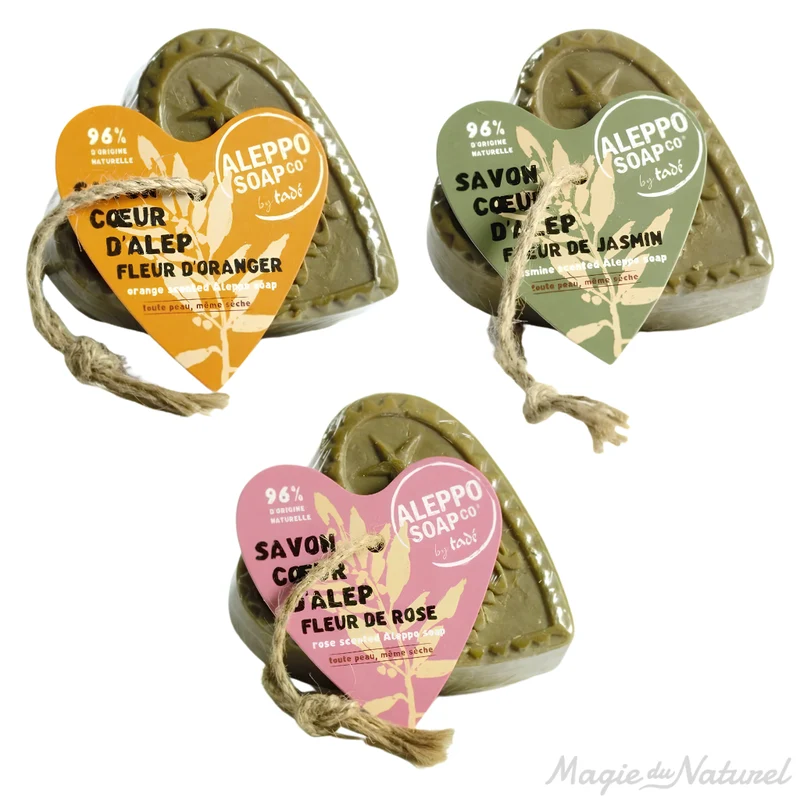 Savon coeur d'Alep - divers parfums