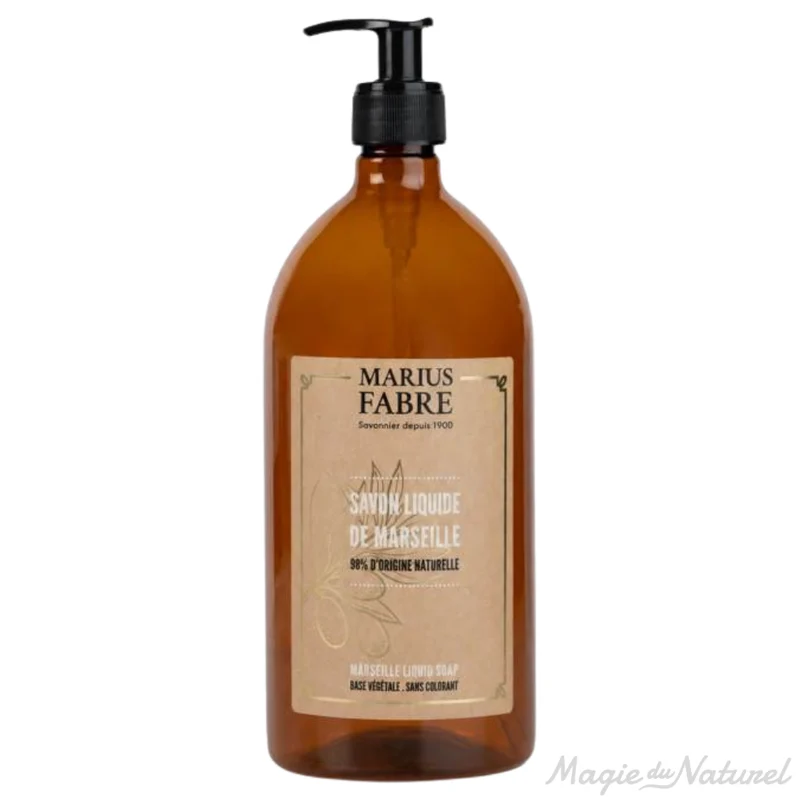 Flacon rechargeable 1L avec pompe – Marius Fabre