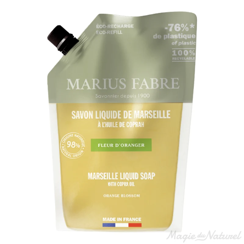 Savon liquide de Marseille Fleur d’oranger