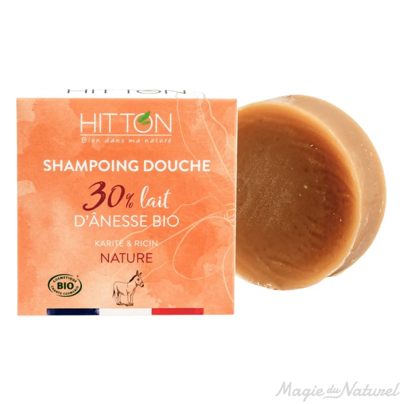 Shampoing douche solide bio – Karité & Ricin