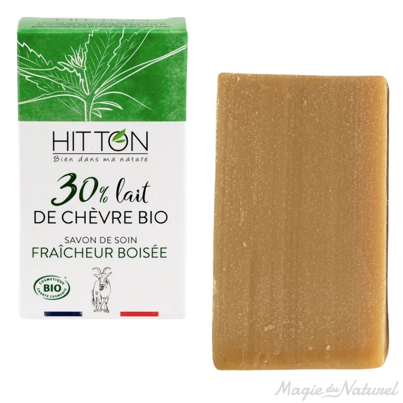 Savon au lait de chèvre bio – Fraîcheur boisée
