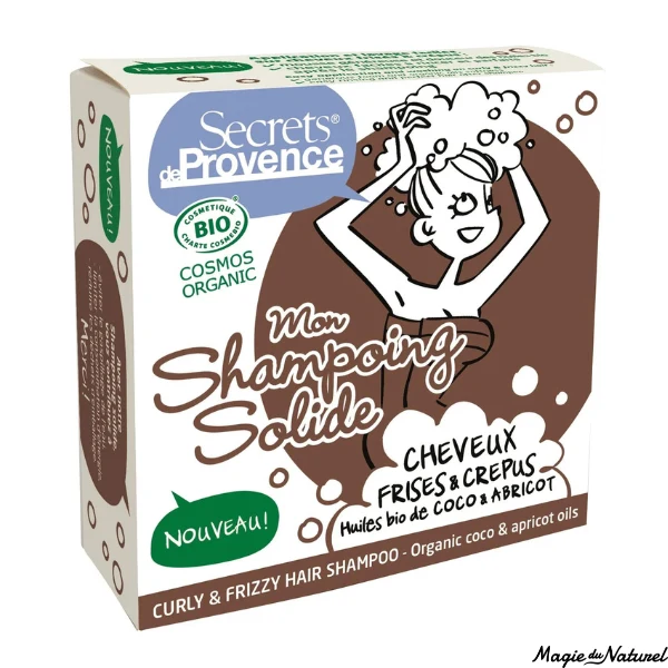 Shampoing solide cheveux frisés ou crépus