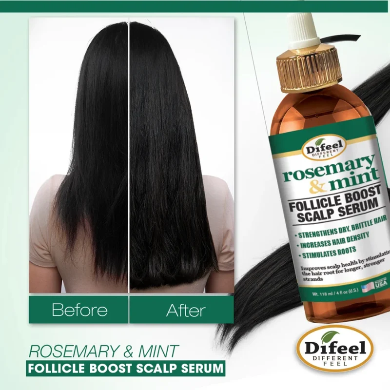 Difeel - Sérum pour le cuir chevelu Follicle Boost – Romarin et Menthe 118ml