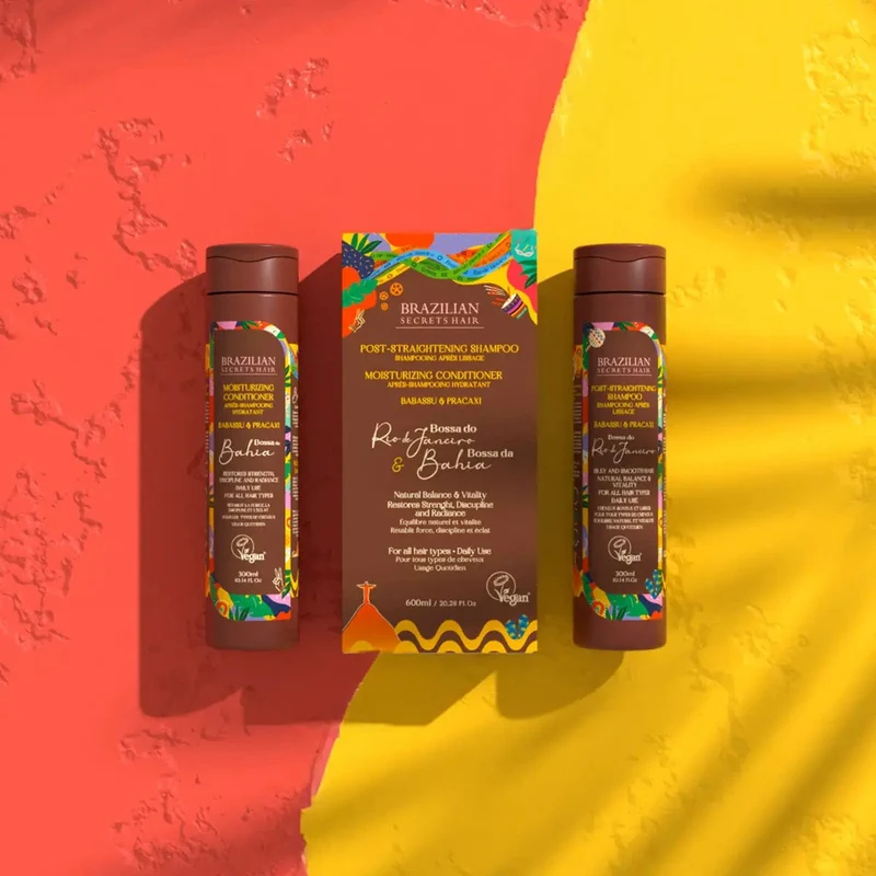 Brazilian Secrets Hair - Bossa do Rio - Kit Shampoing après-lissage & Après-shampoing hydratant - 300ml