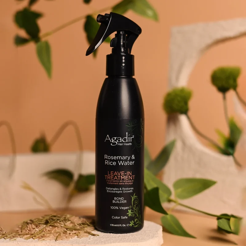 Agadir – Soin sans rinçage au romarin et à l’eau de riz – 177 ml