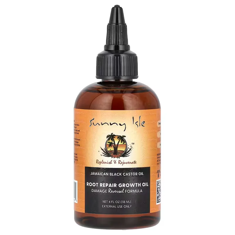 Sunny Isle - Huile de ricin noir jamaïcaine pour la croissance et la réparation des cheveux - 120 mL