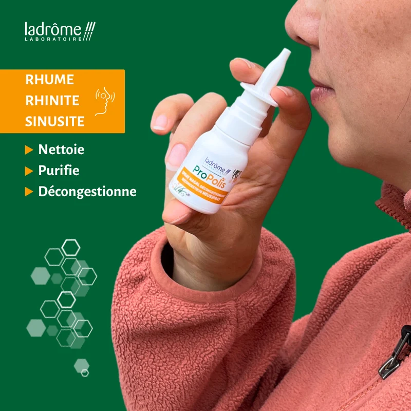 Spray nasal décongestionnant à la Propolis bio