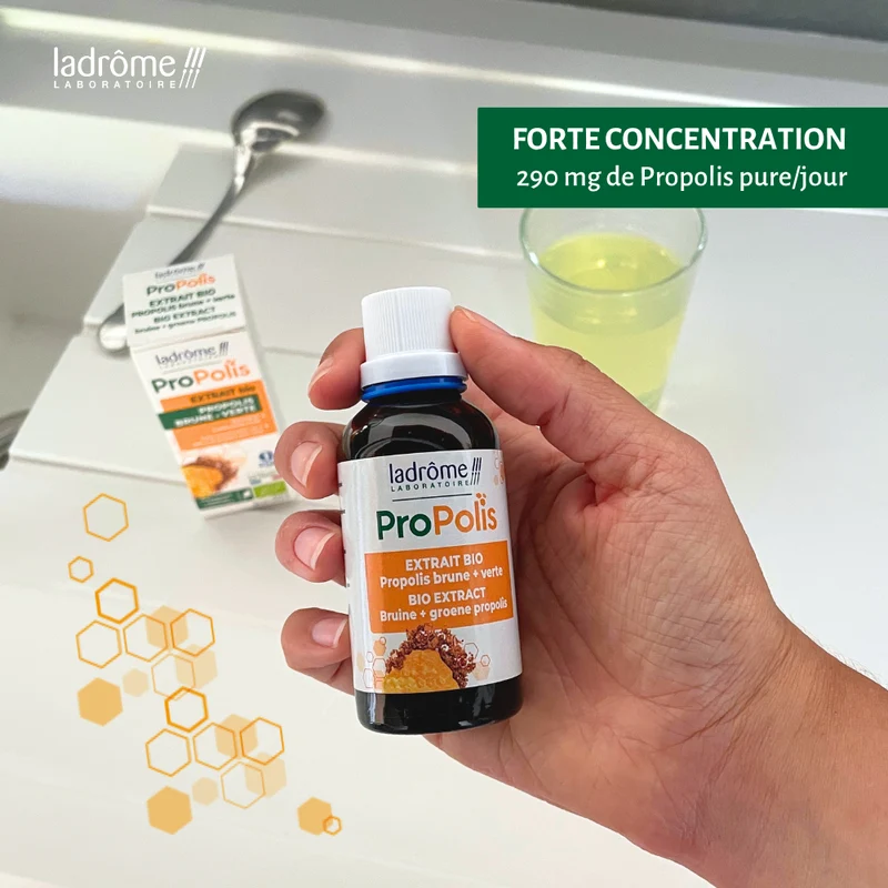 Extrait liquide de Propolis brune + verte bio