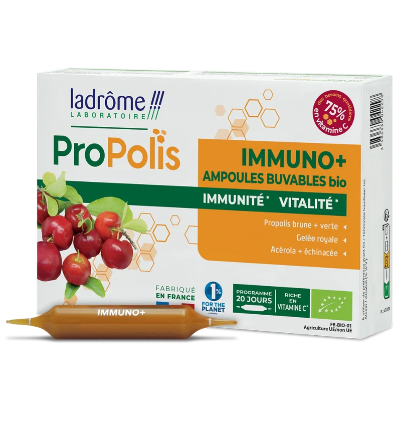 Ampoules Immuno+ Propolis bio