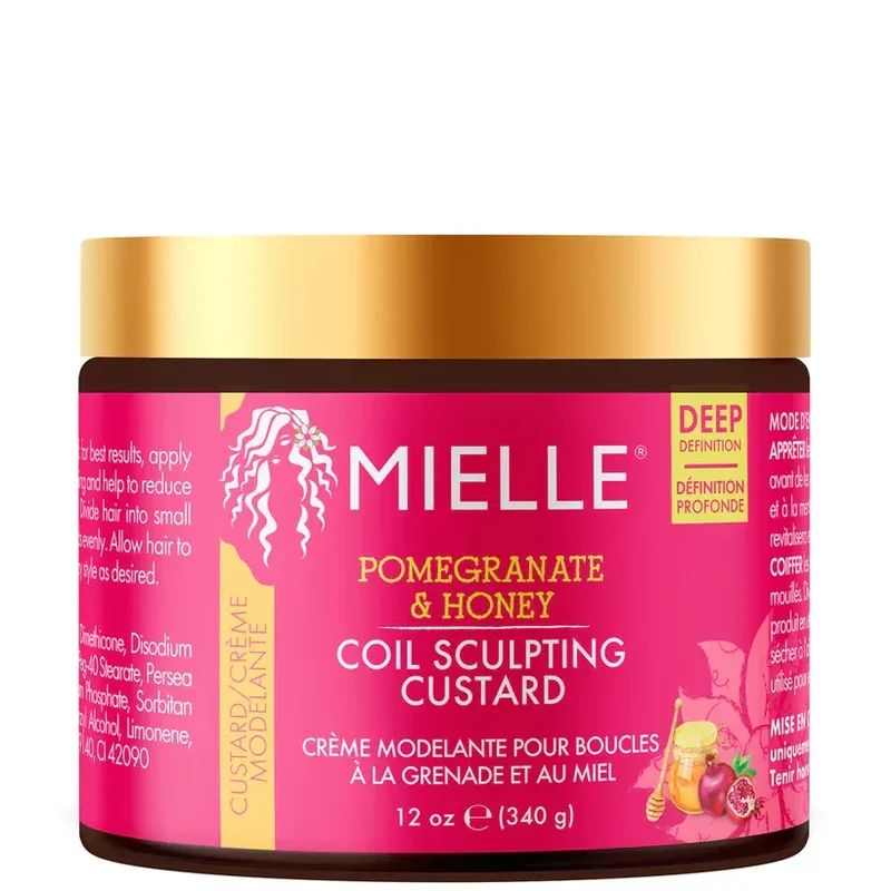 Mielle Organics - Gelée coiffante pour boucles grenade & miel 340g (coil sculpting custard)
