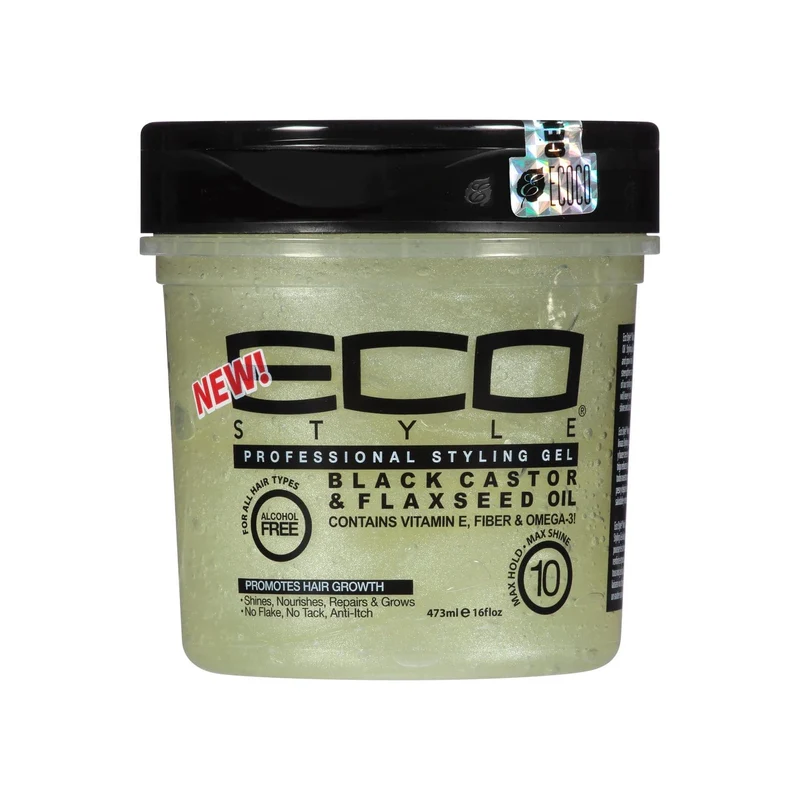 Eco Styler - Gel Black Castor & Flaxseed Oil - plusieurs contenances