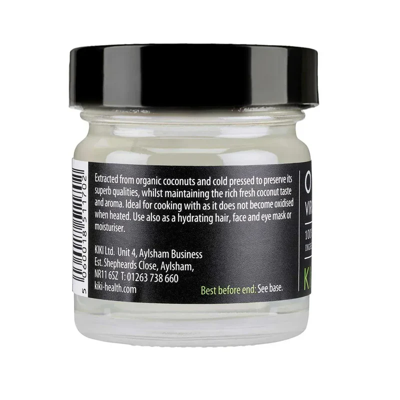 KIKI Health - Huile de Noix de Coco Vierge Brute Biologique - Hydratant essentiel - 40 ml