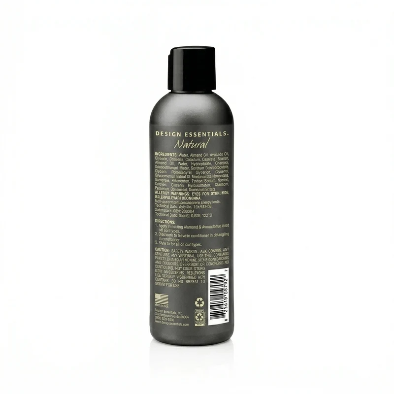 Design Essentials - Après-Shampoing Sans Rinçage Amande & Avocat - 227g