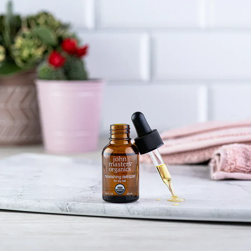 John Masters Organics - Elixir Bio Anti-Frisottis - Huile Traitante Pour Éliminer Les Frisottis Et Les Fourches 23ml