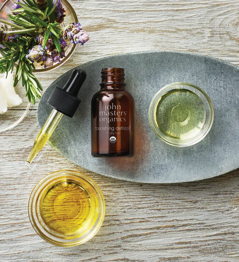 John Masters Organics - Elixir Bio Anti-Frisottis - Huile Traitante Pour Éliminer Les Frisottis Et Les Fourches 23ml