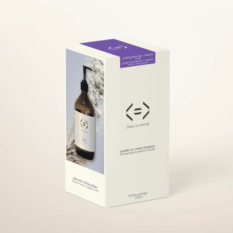 coffret prestige - shampoing pureté 500 ml [argile blanche + rhassoul]