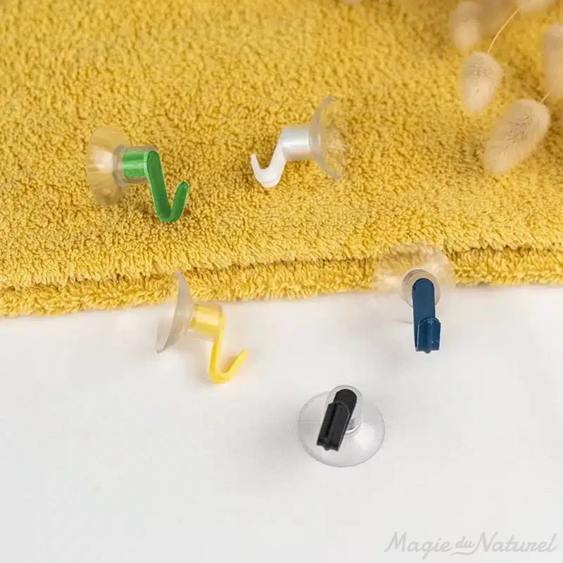 Crochet à ventouse – Support mural
