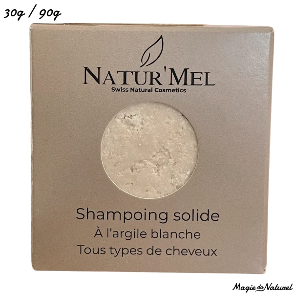 Shampoing solide à l'argile blanche