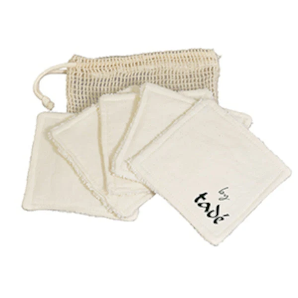 5 Cotons lavables 'by tadé' 10x10cm - 100% coton BIO