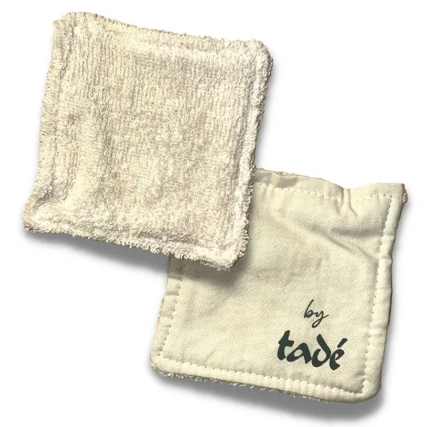 5 Cotons lavables 'by tadé' 10x10cm - 100% coton BIO