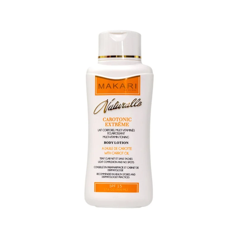 Makari - Naturalle - Lait corporel multi-vitaminé éclaircissant CAROTONIC EXTRÊME- 500 ml