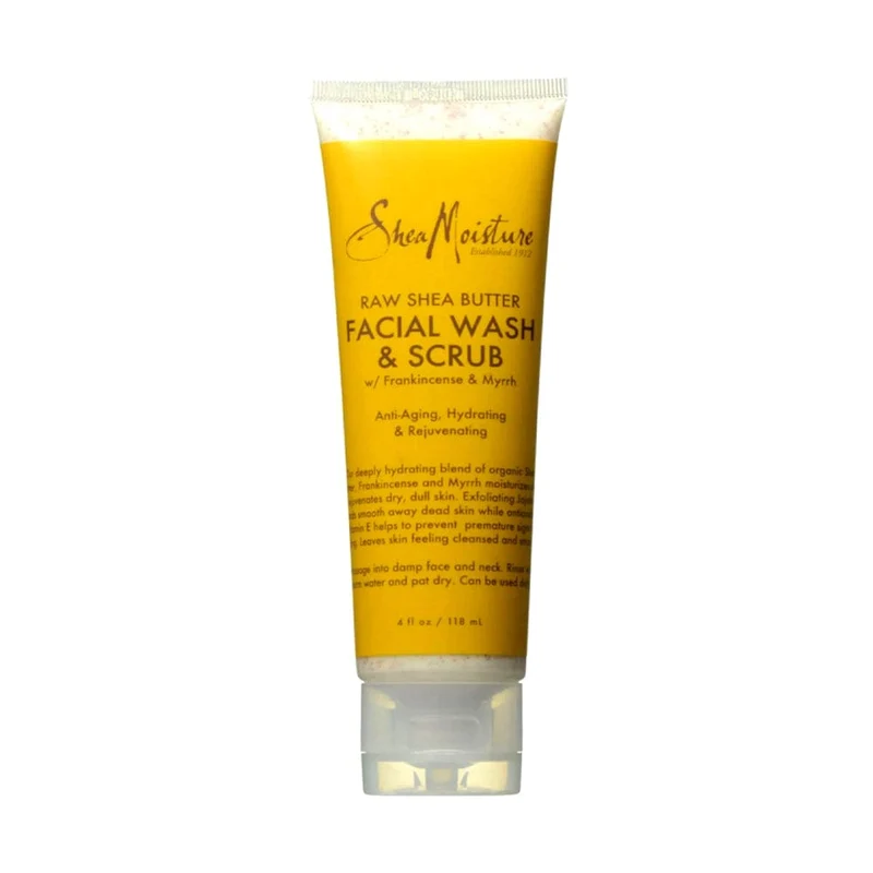 Shea Moisture - Wash & Scrub - Gommage Visage Et Corps Au Beurre De Karité - 113ml