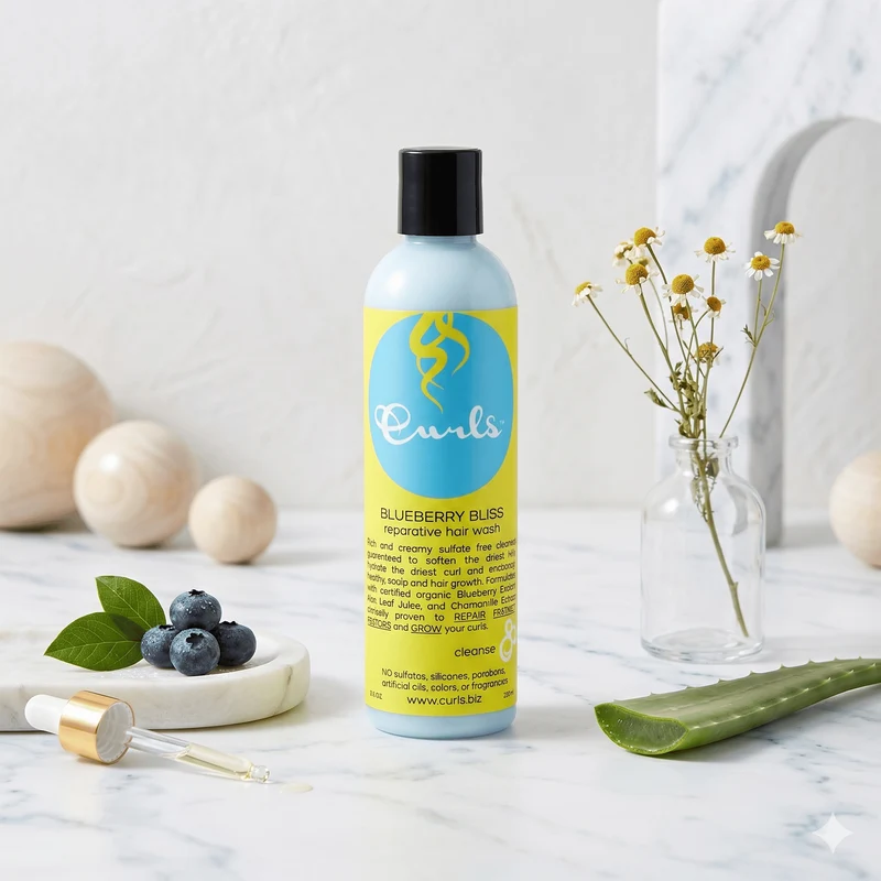 Curls - Soin Lavant Réparateur "Blueberry Bliss" 236ml