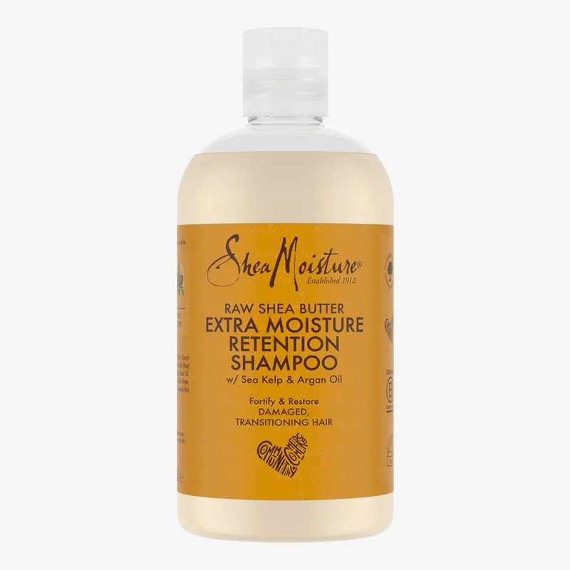 Shea Moisture Raw Shea Butter - Shampoing Rétention D’Hydratation 384ml