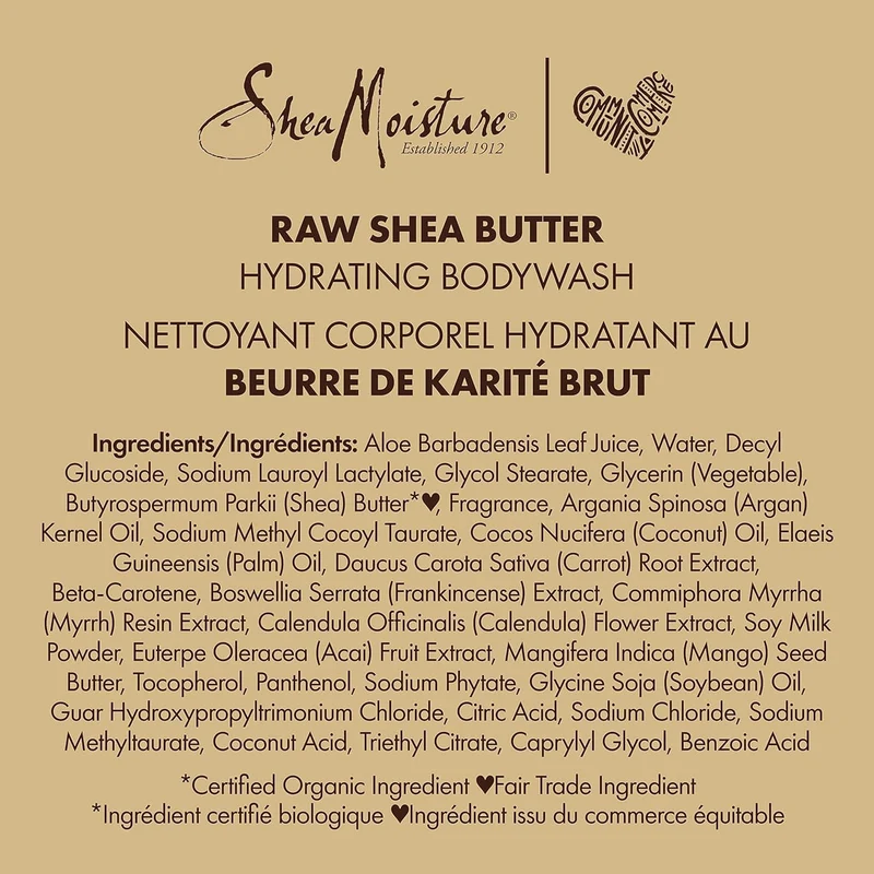 Shea Moisture - Nettoyant Hydratant pour le corps 384ml