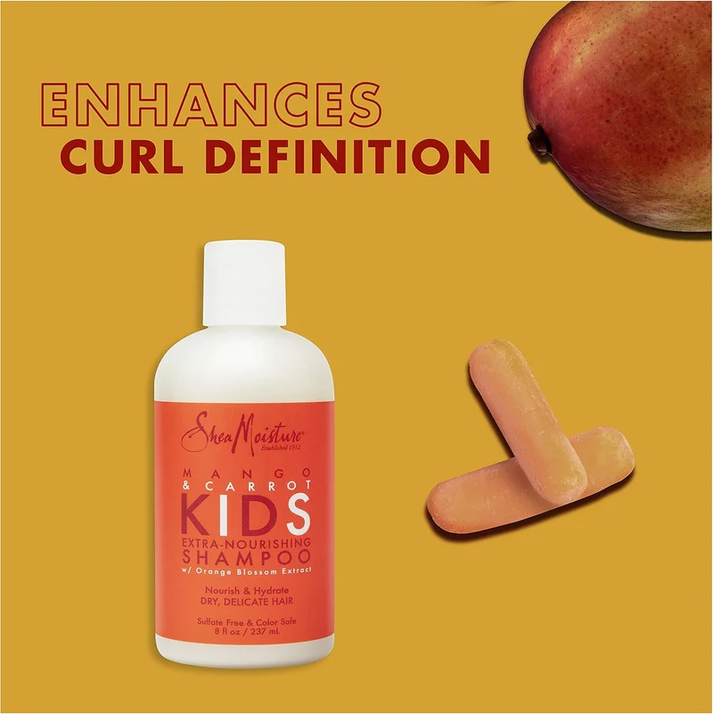 Shea Moisture - Shampoing Extra Nourissant Pour Enfants Mangue & Carotte - 237ml