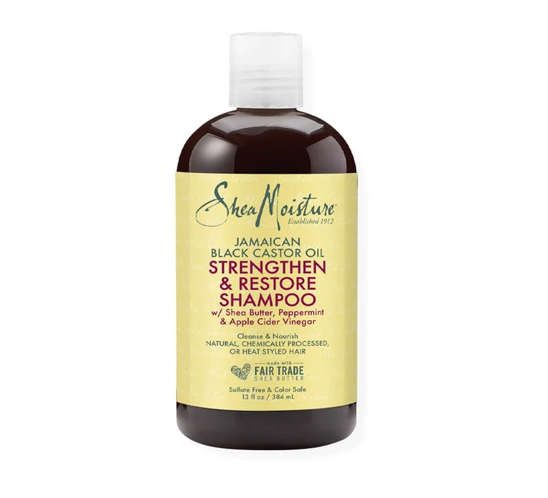 Shea Moisture - Shampoing revitalisant à l'huile de ricin noir - 384 ml