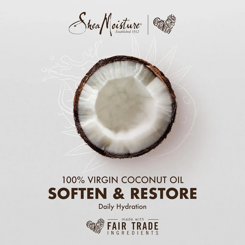Shea Moisture — Savon "Coco & Karité" 100% Virgin Coconut Oil - Hydratation Quotidienne - 230g